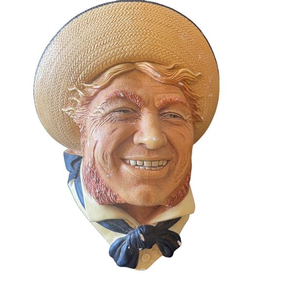Vintage Retired Bossons Chalkware 80's Jolly Tar Congleton England Handpainted - Picture 1 of 6